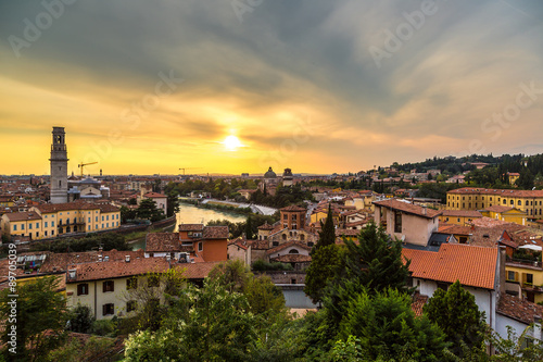 Verona at sunset in Italy © Sergii Figurnyi