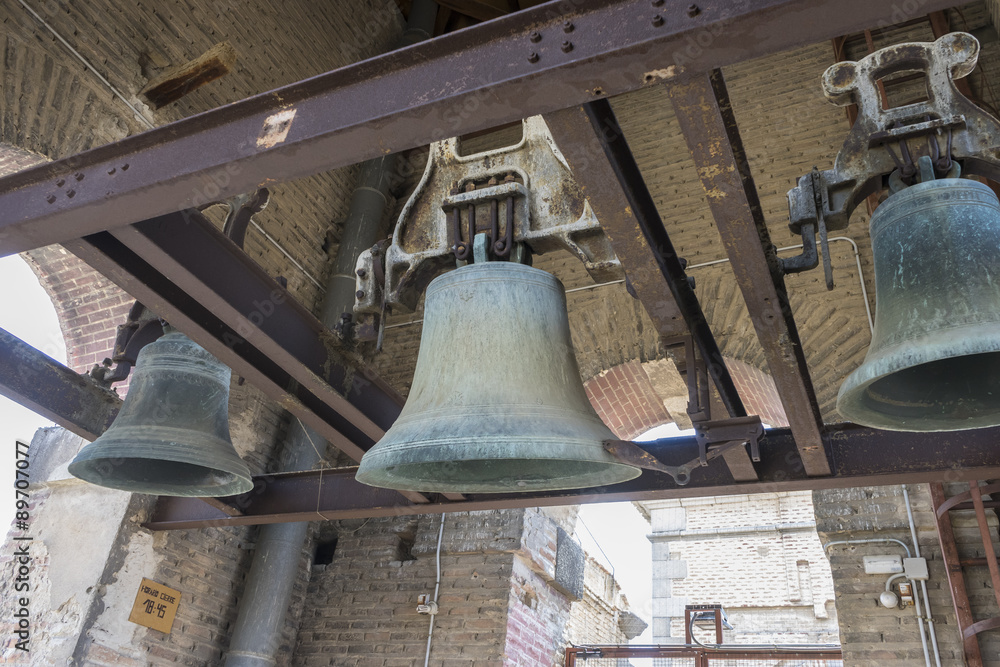 old bell in a Christian church, Toledo, Spain