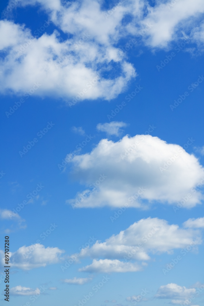 Heaven. Blue sky and white clouds over horizon. Heaven. Blue sky and white clouds over horizon.