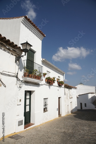 Blancas calles del municipio de Aracena, Huelva
