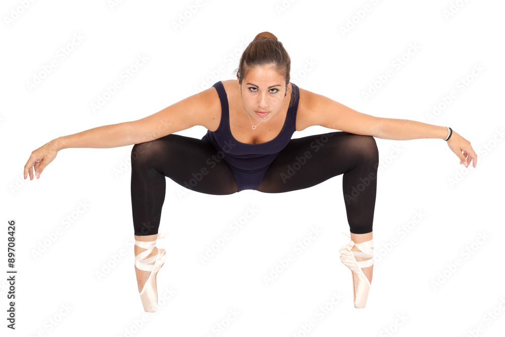 Beautiful woman doing different expressions in different sets of clothes: dancing Beautiful woman doing different expressions in different sets of clothes: dancing