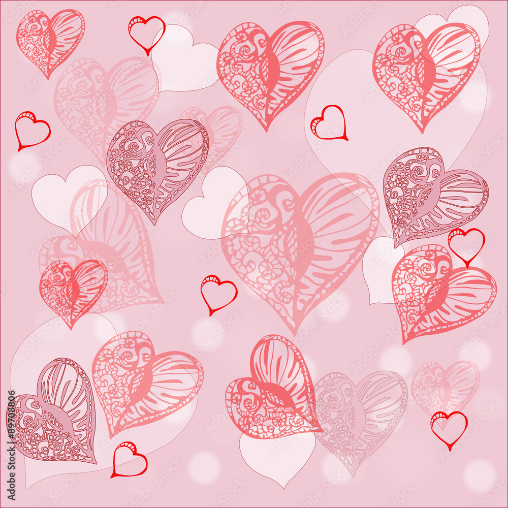 Romantic background - vector Romantic background - vector