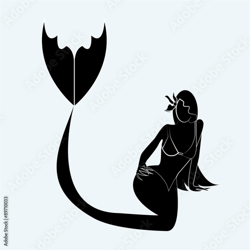 the silhouette mermaid