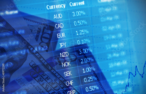 Obraz na plátně financial market