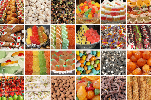 italian sweets collage