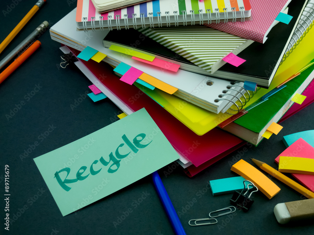 Somebody Left the Message on Your Working Desk; Recycle Somebody Left the Message on Your Working Desk; Recycle