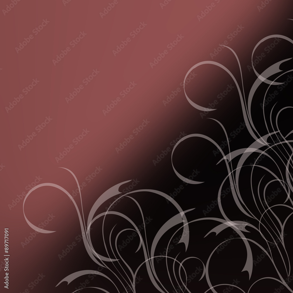 Simple abstract background in marsala color and black with floral motive. Romantic concept. Simple abstract background in marsala color and black with floral motive. Romantic concept.