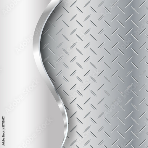 abstract vector background with waves and metallic elements