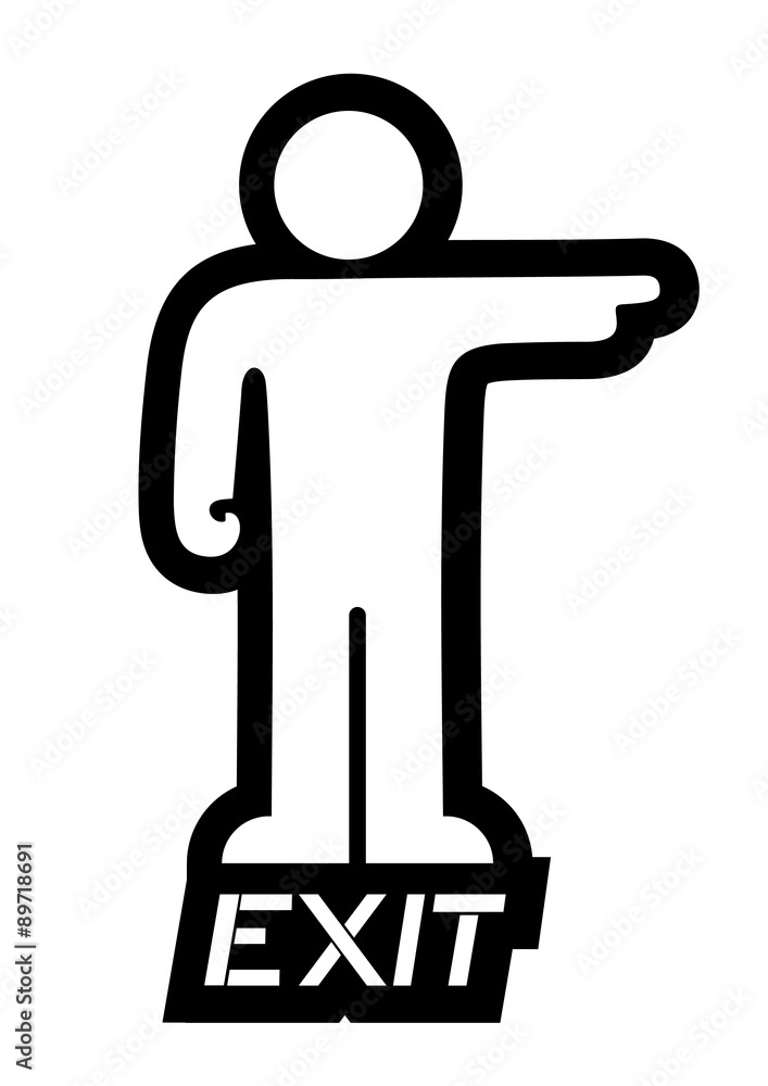 exit symbol exit symbol