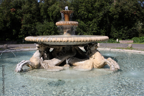 Fountain at Villa Borghese,...