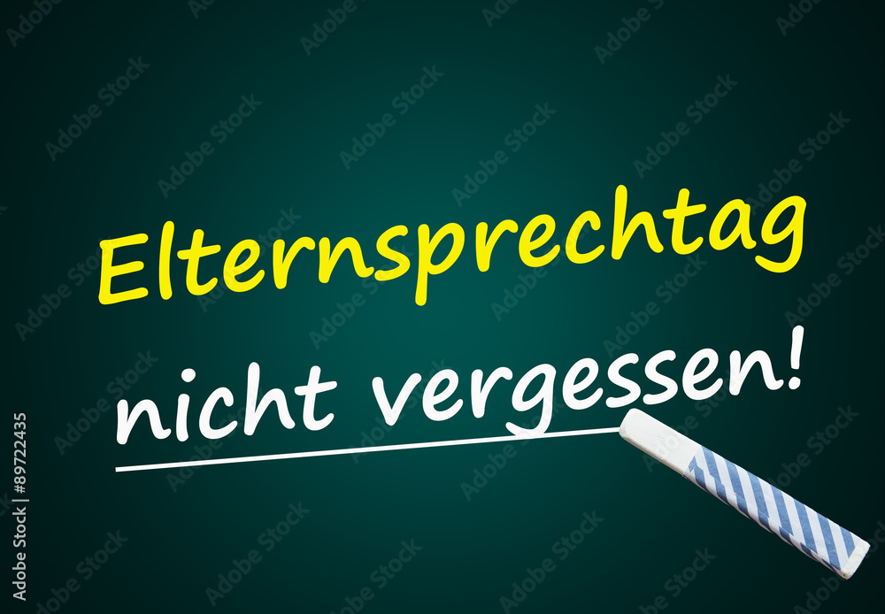 Elternsprechtag (Schule, Eltern, Lehrer, Schüler) StockIllustration