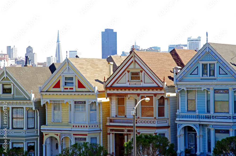 alamo square painted houses san francisco