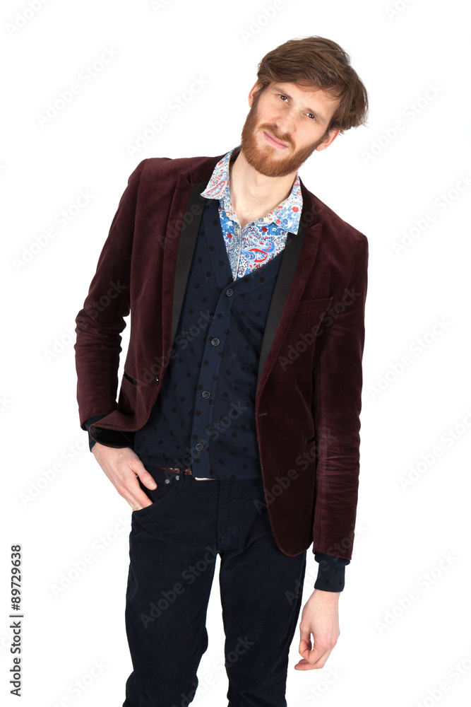 Handsome man doing different expressions in different sets of clothes: sad Handsome man doing different expressions in different sets of clothes: sad