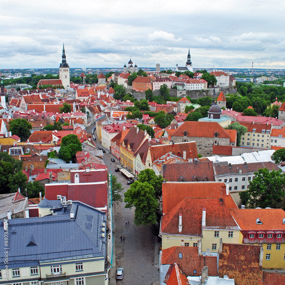 Fototapeta premium Tallinn old town view