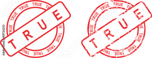 true stamp sticker in vector format very easy to edit 
