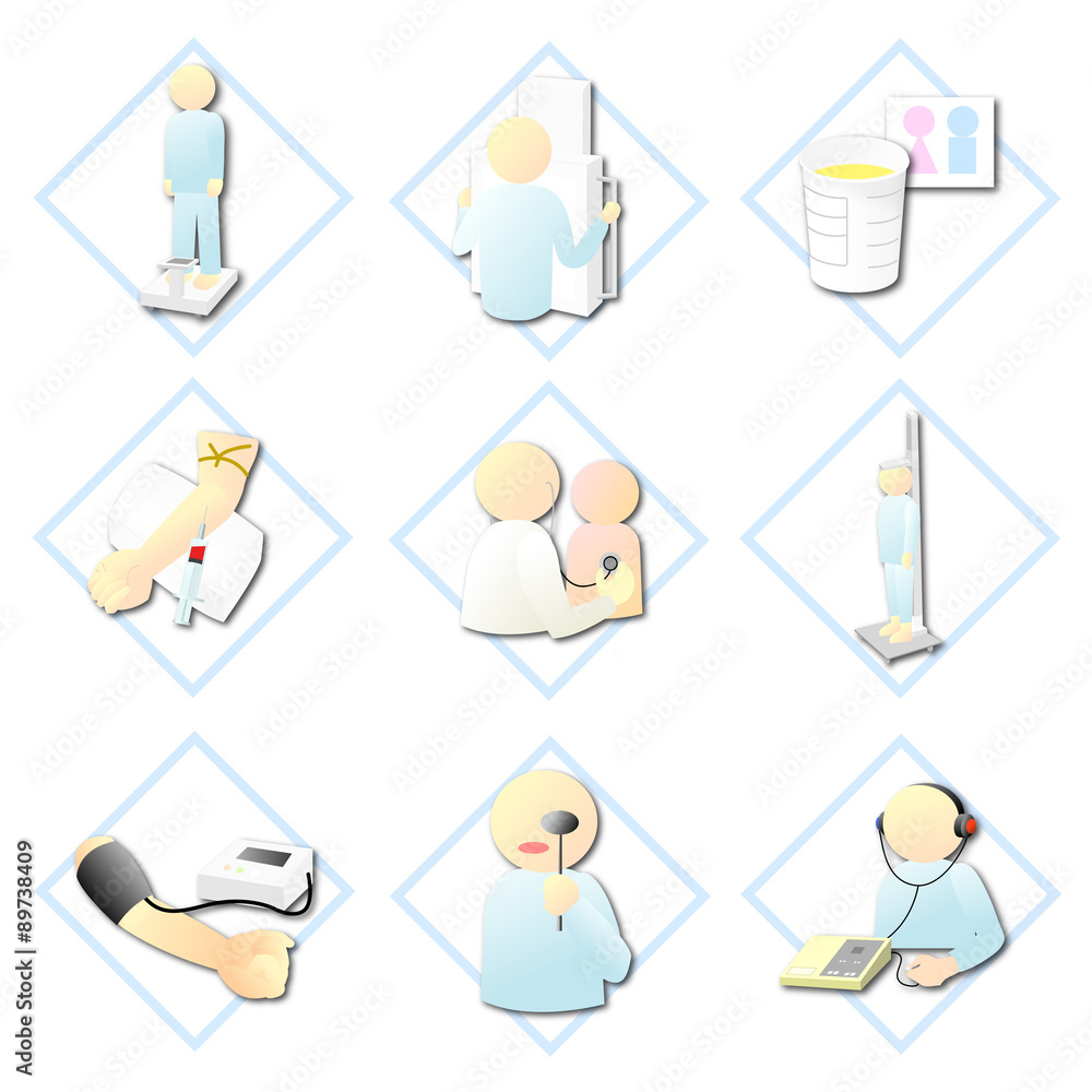 健康診断アイコン2 ひし形 Stock イラスト Adobe Stock