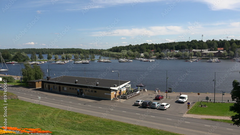 Marina, the harbour in Lappeenranta. Finland. 4K. Marina, the harbour in Lappeenranta. Finland. 4K.