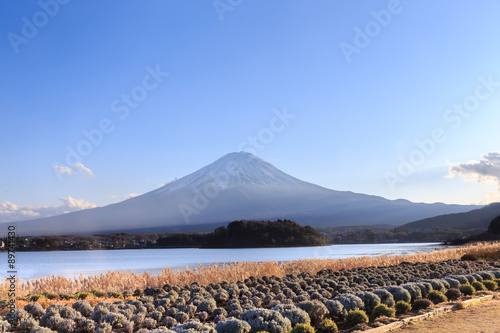 Mountain Fuji sunset in winter © pigprox