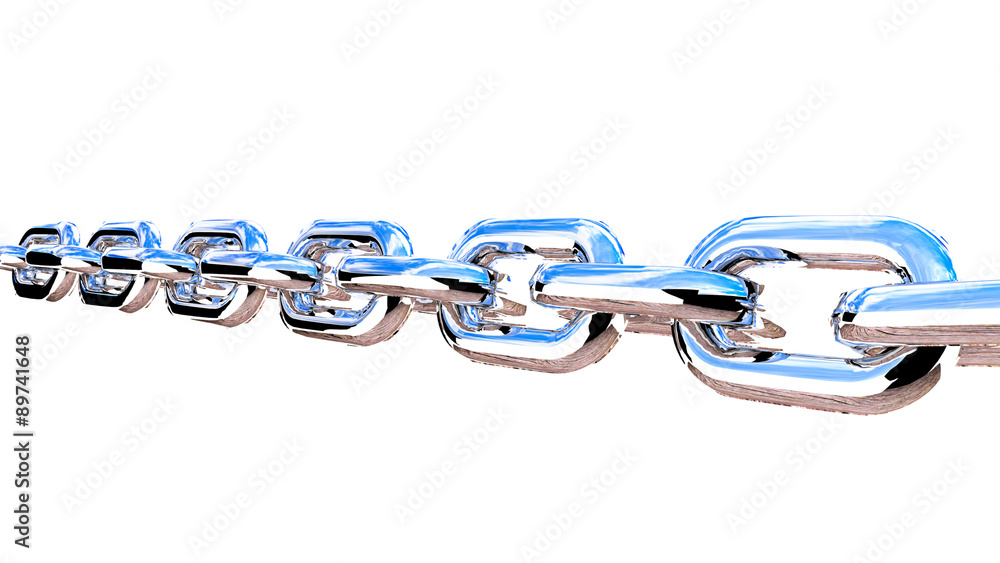 Obraz premium Metal realistic chain