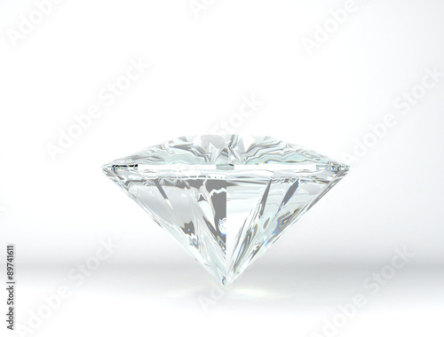 Diamonds on white background
