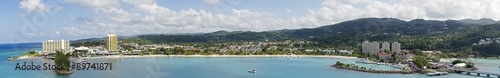 A panoramic view of Ocho Rios Jamaica.