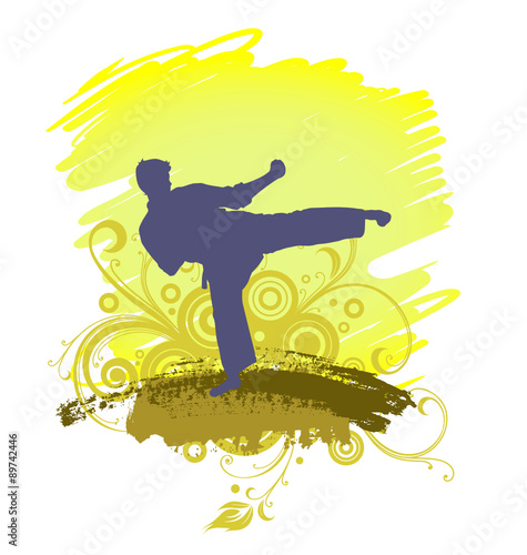 Kung Fu Master Silhouette