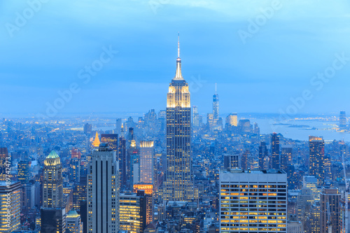 New York City with skyscrapers © pigprox