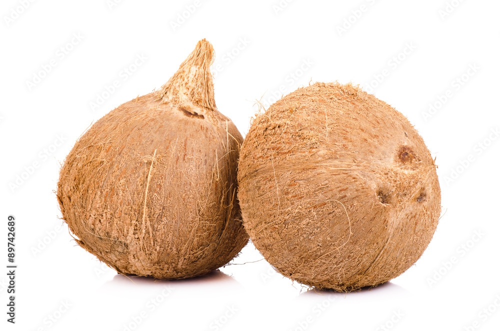 coconut isolated on white background coconut isolated on white background