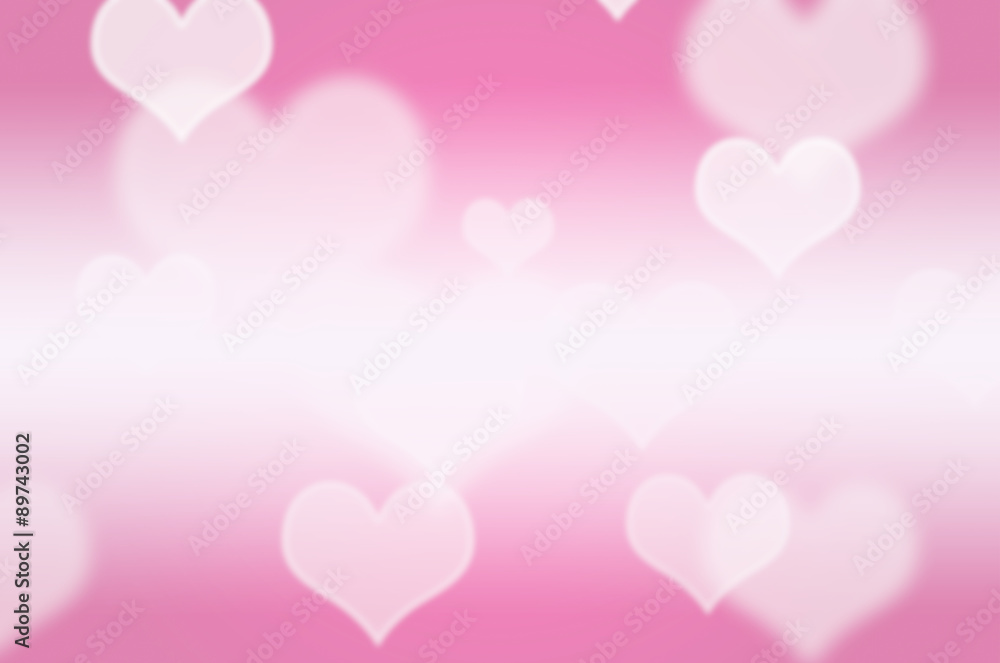 abstract heart shape and blur