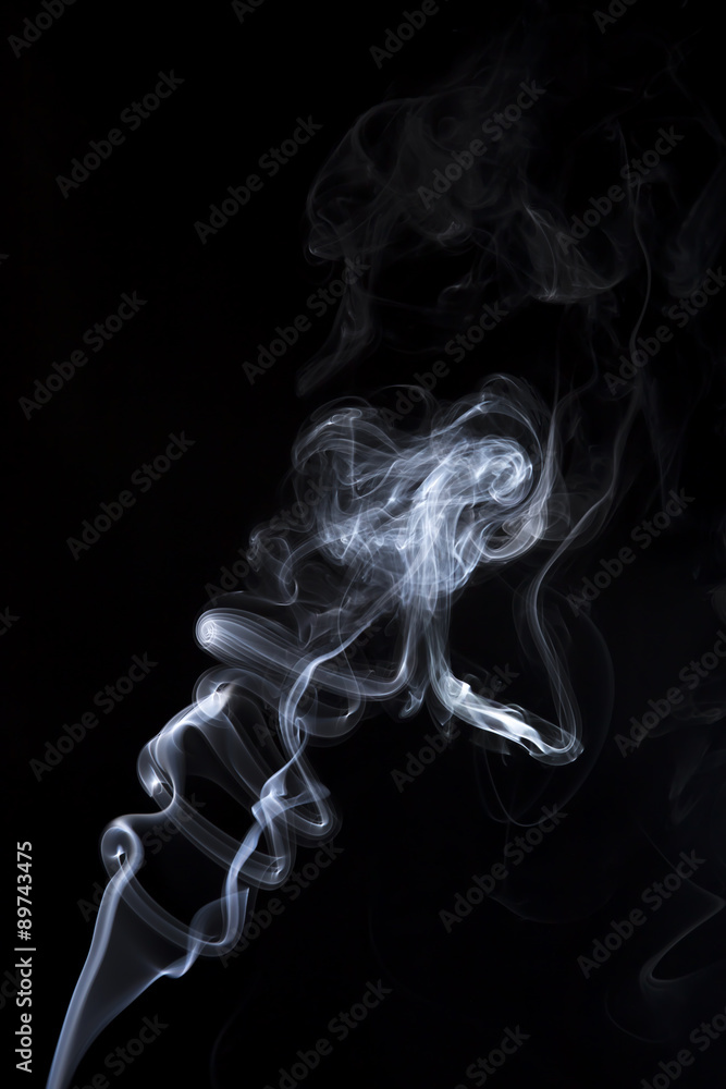 Smoke isolate on black background Smoke isolate on black background