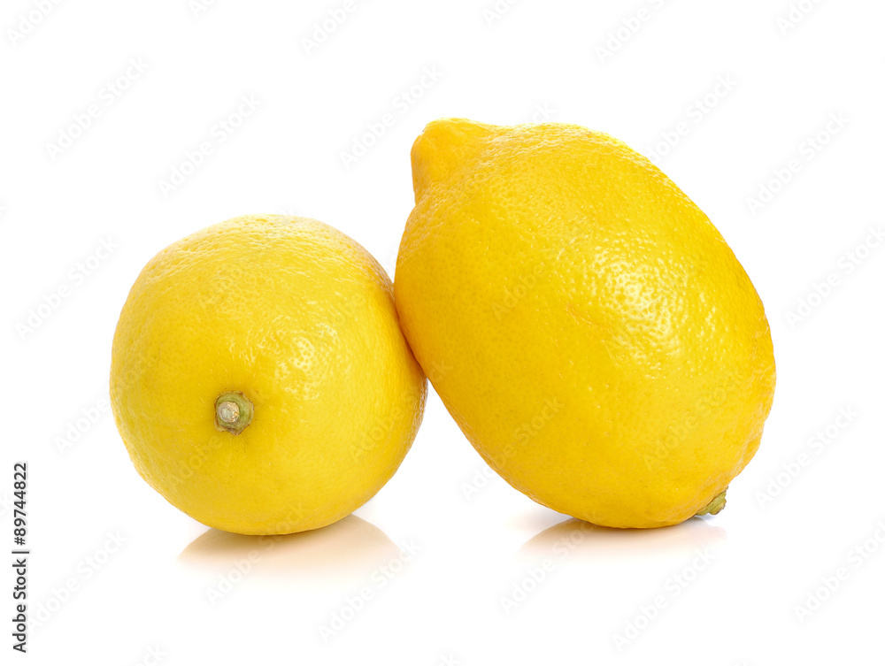 Whole Lemons isolated on white background Whole Lemons isolated on white background