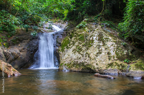 Krok E Dok Waterfall in Rainforest, Thailand.