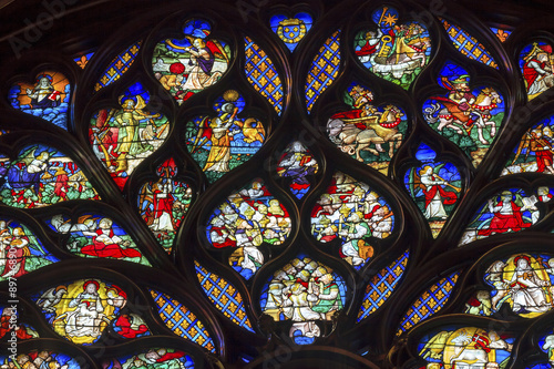 King Advisors Rose Window Stained Glass Sainte Chapelle Paris