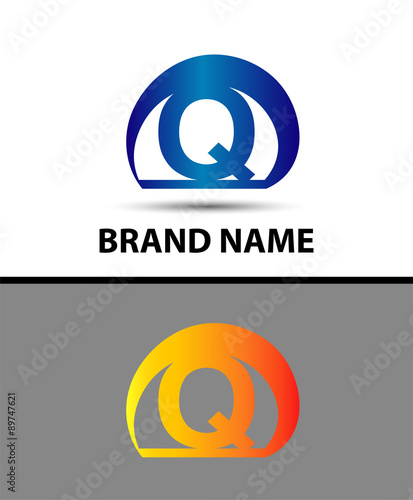 Alphabetical Logo Design Concepts. Letter Q 