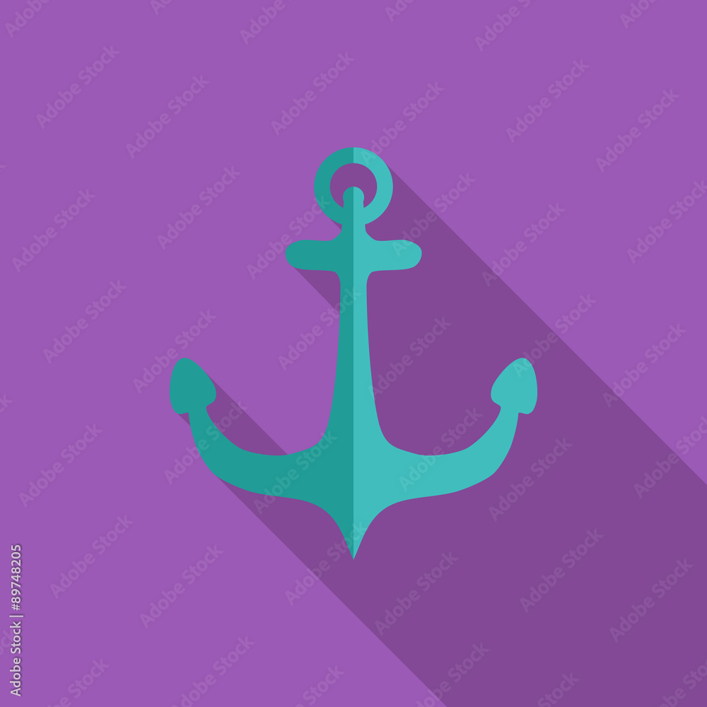 Obraz premium Anchor single icon.