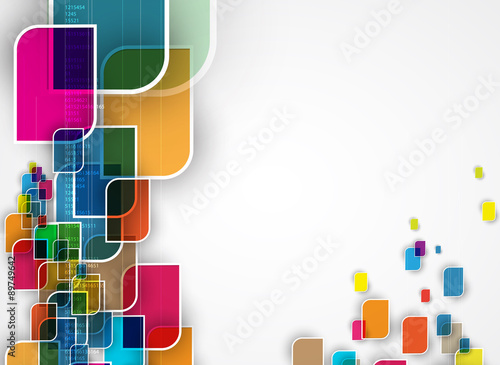 Abstract tech background. Futuristic technology interface. Vector for business solution