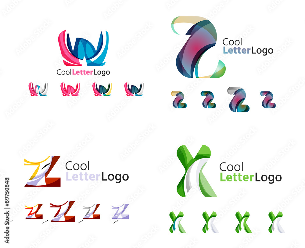 Letter business emblem collection Letter business emblem collection