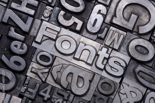 Bleisatz Buchstaben