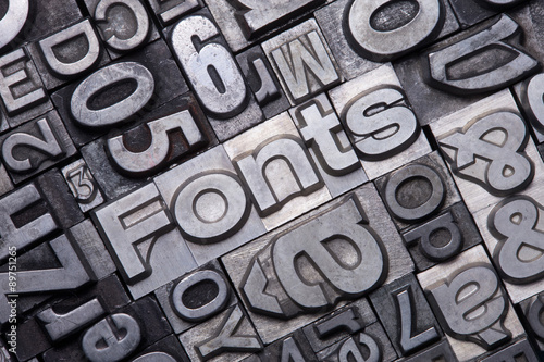 Bleisatz Buchstaben