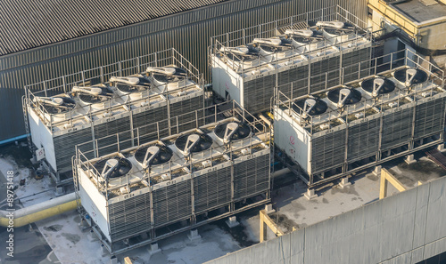 Fotografie Building air conditioner.