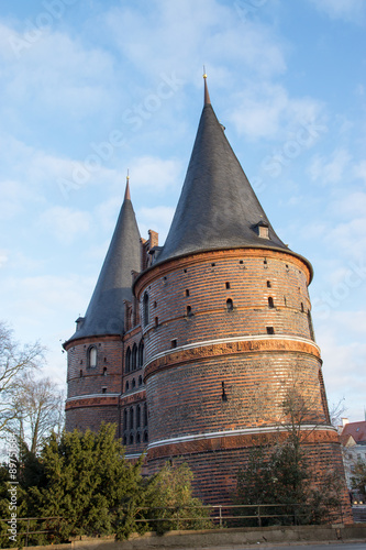Holstentor, Wahrzeichen der Stadt Lübeck, Deutschland