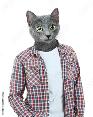 Portrait Of Man With Animal...