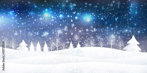 雪　クリスマス　背景