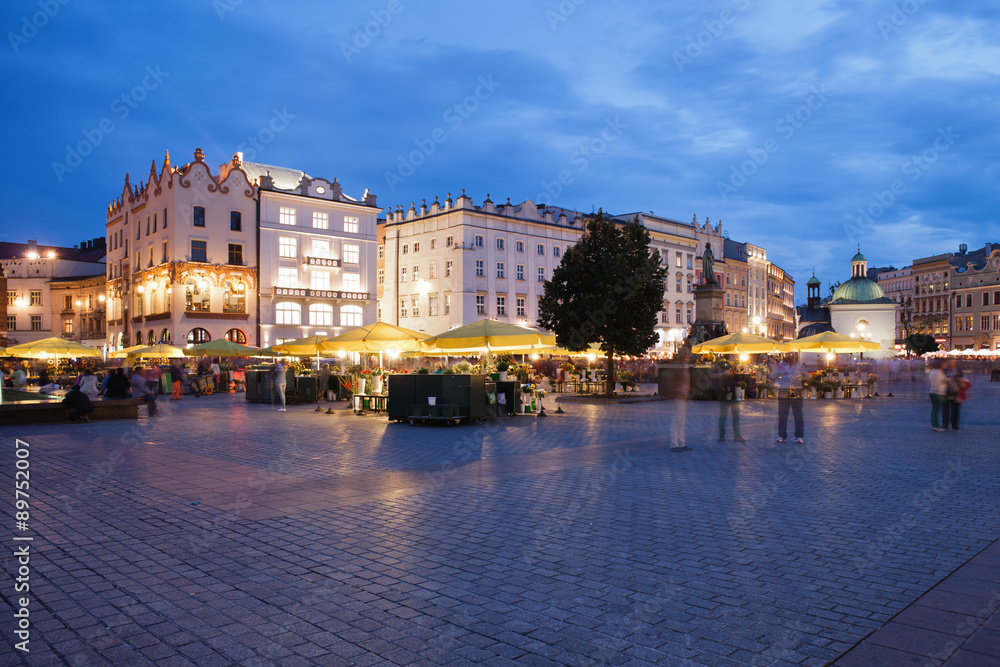 Krakow Main Square by Night