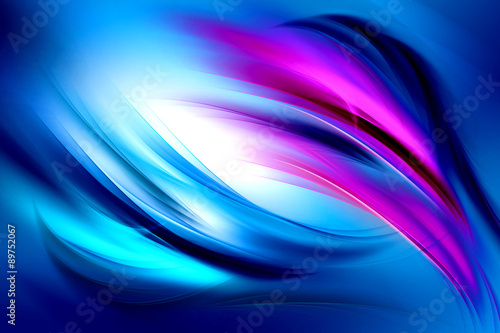 Abstract Waves Blue Background