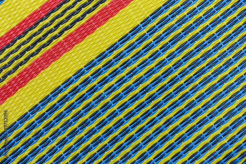 Floor mat close up texture for background © thawornnurak