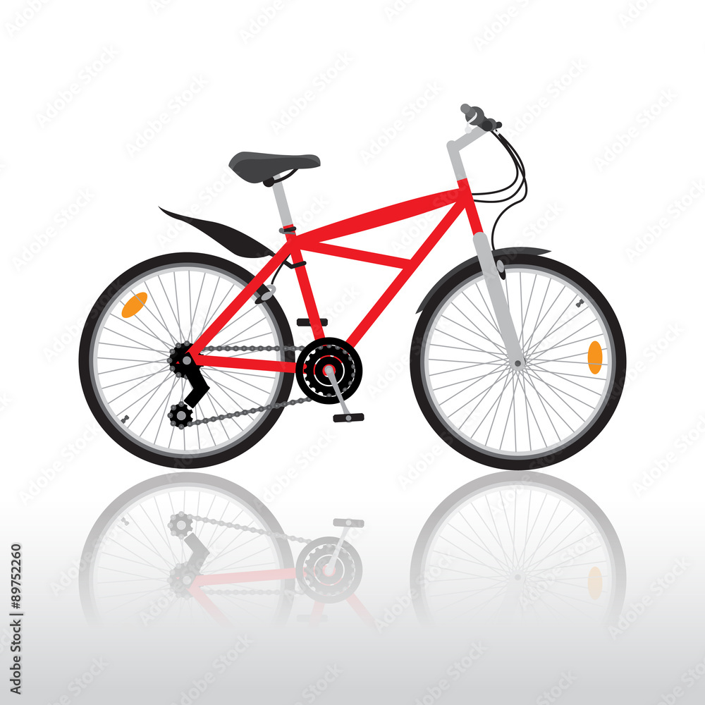 Fototapeta premium Isolated bycicle illustration