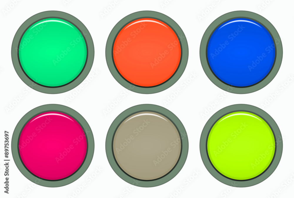 circle button isolated on white background circle button isolated on white background