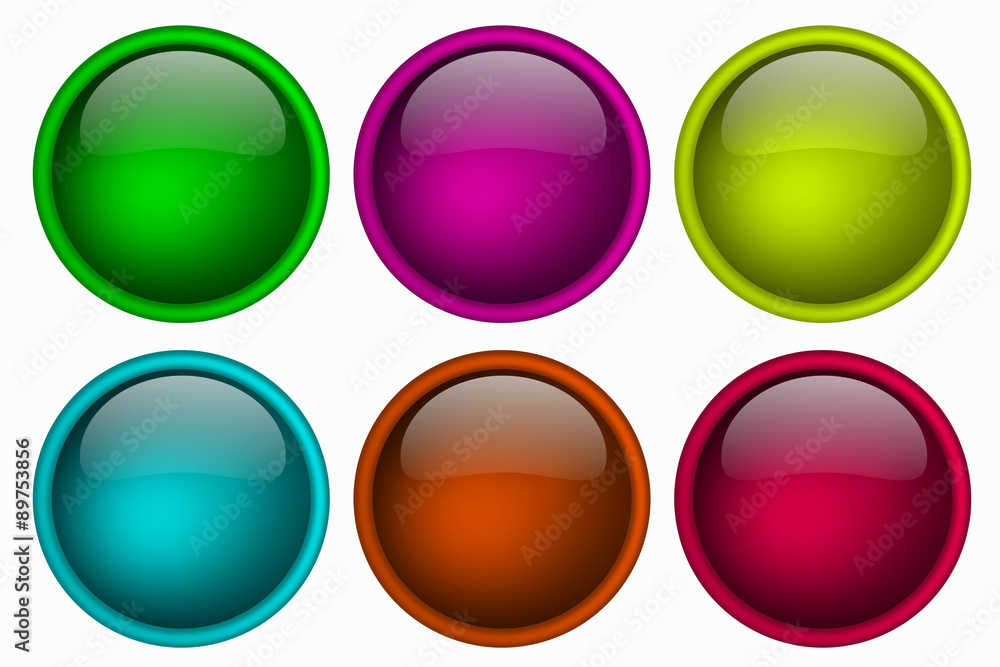 button shiny isolated on white background button shiny isolated on white background