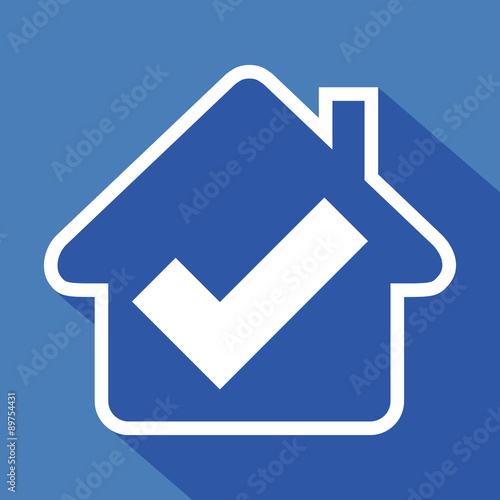 Logo maison et coche.
